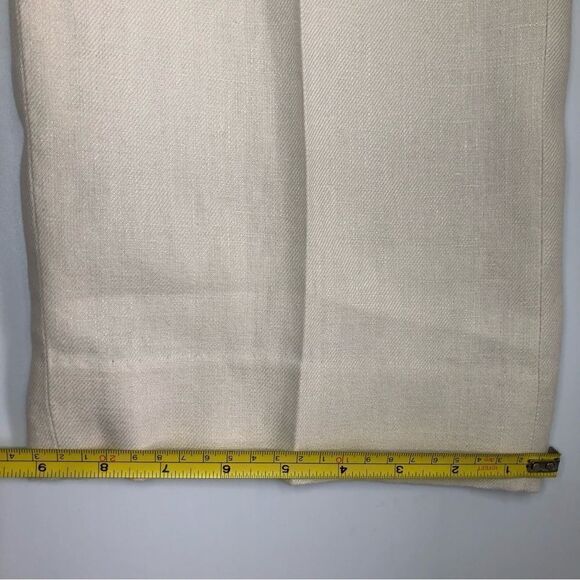 Lafayette 148 New York Linen Barrow Pants TanSize 14 - Picture 12 of 12